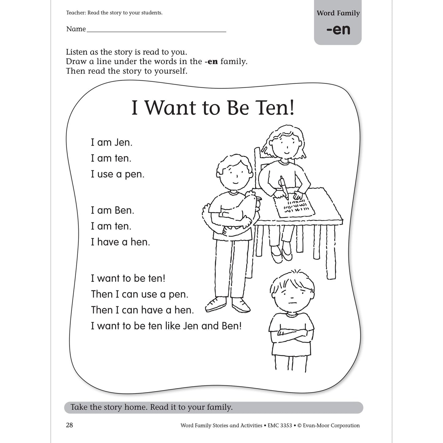 Word Family Stories & Activities, Level A