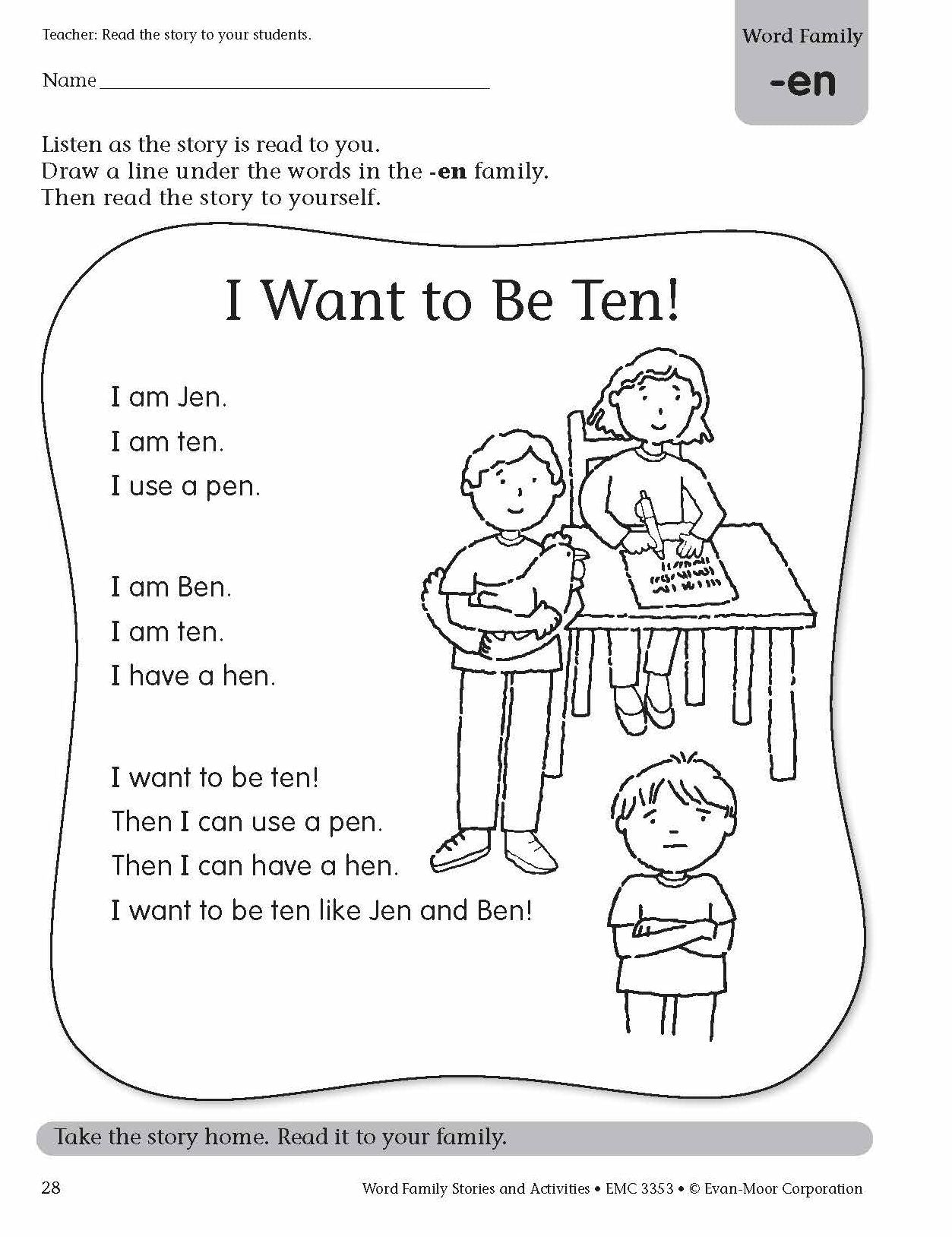 Word Family Stories & Activities, Level A