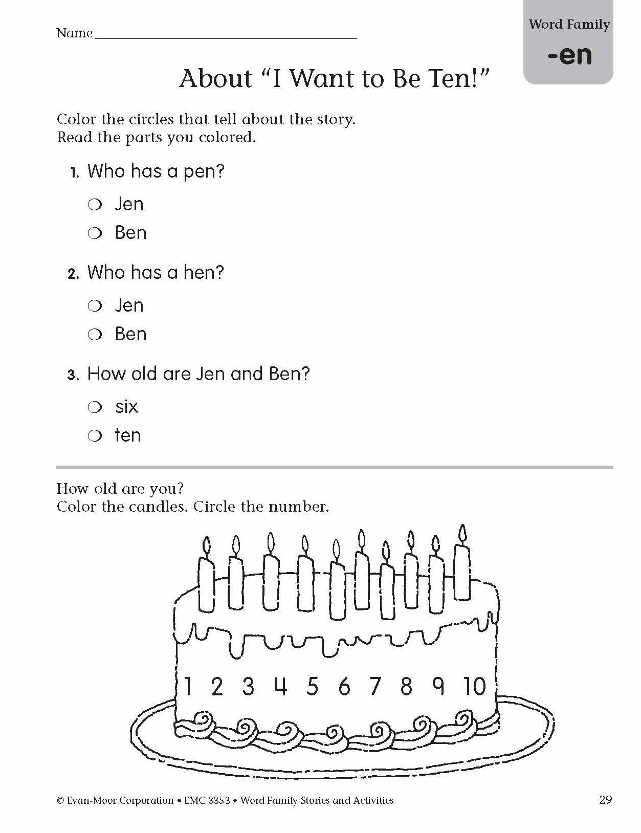 Word Family Stories & Activities, Level A