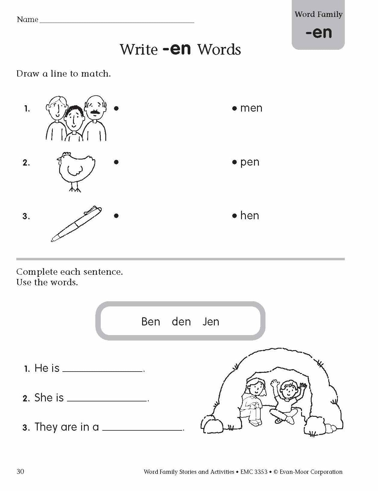 Word Family Stories & Activities, Level A