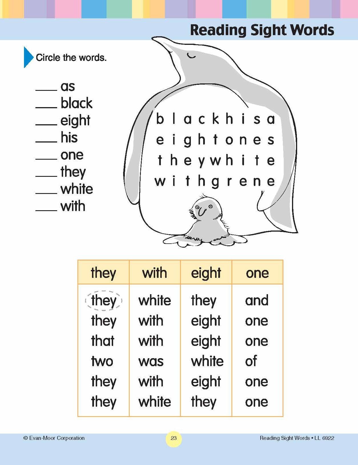 Reading Sight Words