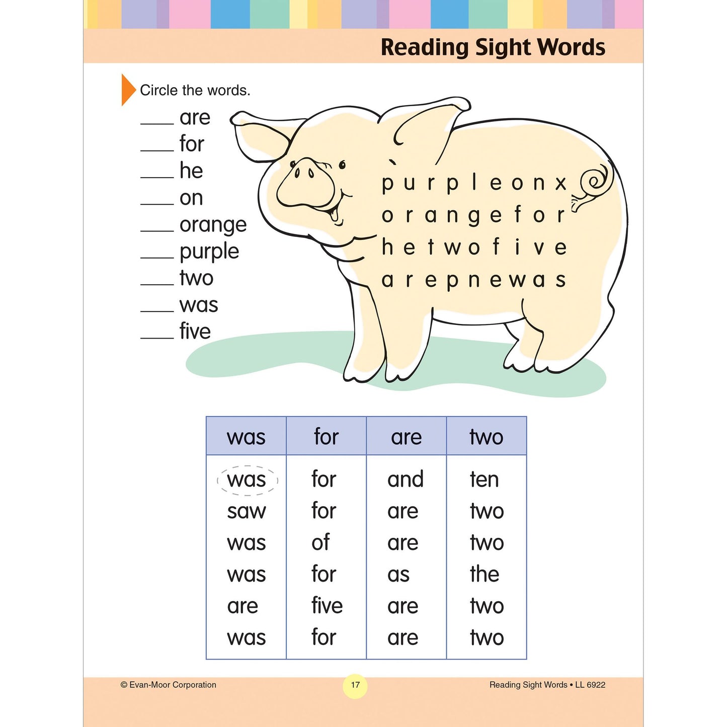 Reading Sight Words