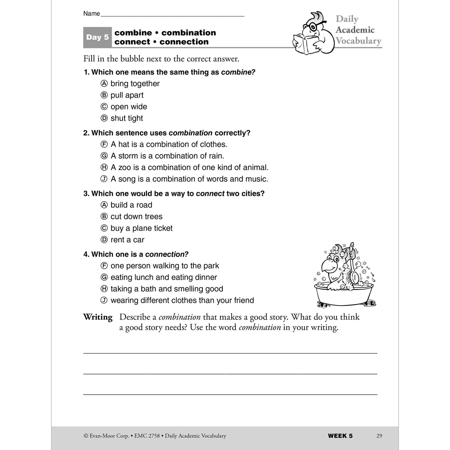 Daily Academic Vocabulary, Grade 2