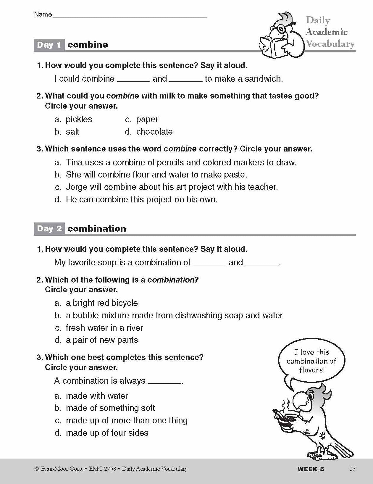 Daily Academic Vocabulary, Grade 2