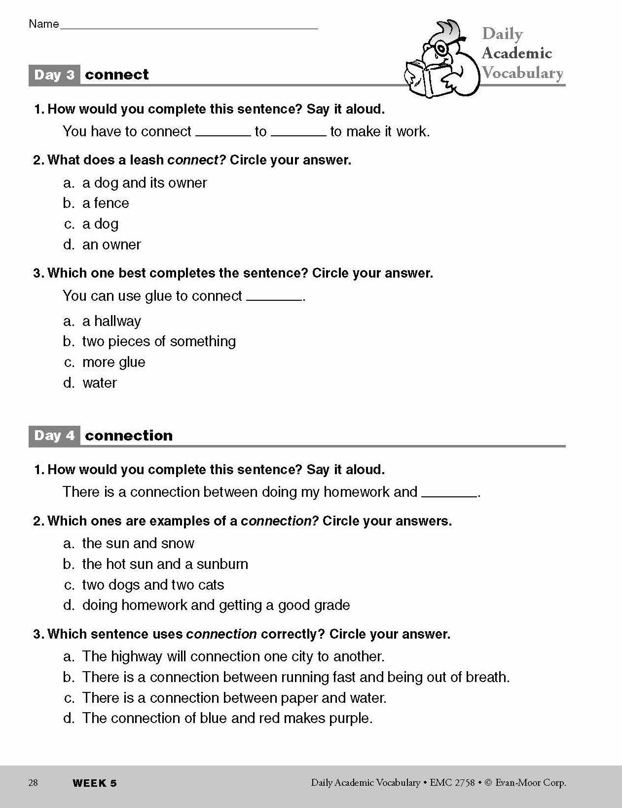 Daily Academic Vocabulary, Grade 2