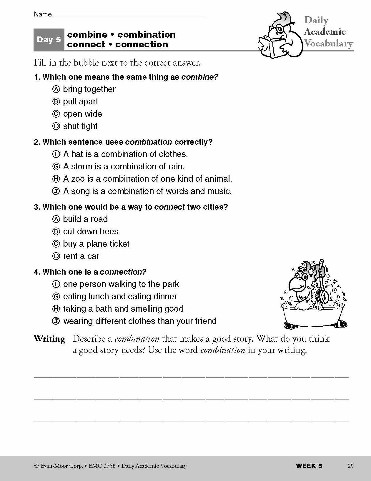 Daily Academic Vocabulary, Grade 2