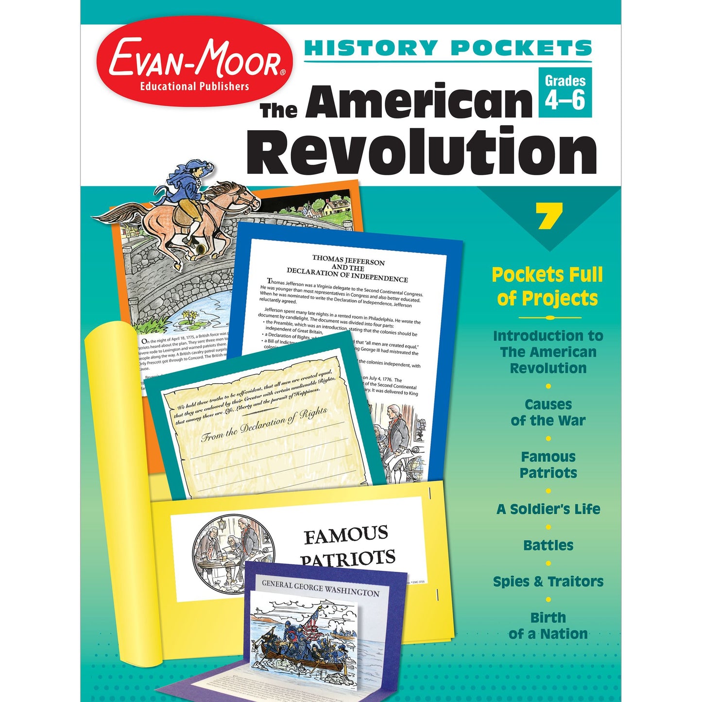 History Pockets, The American Revolution, Grades 4-6+