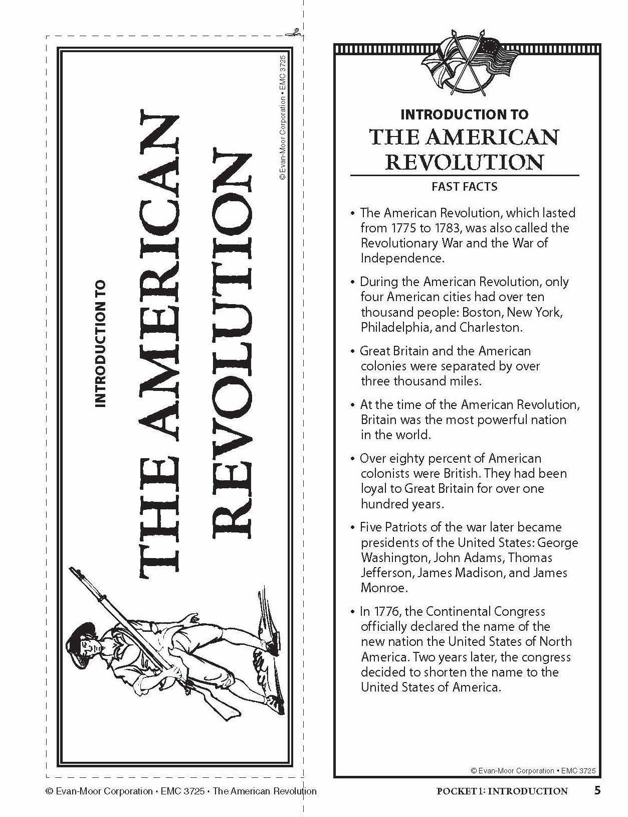 History Pockets, The American Revolution, Grades 4-6+
