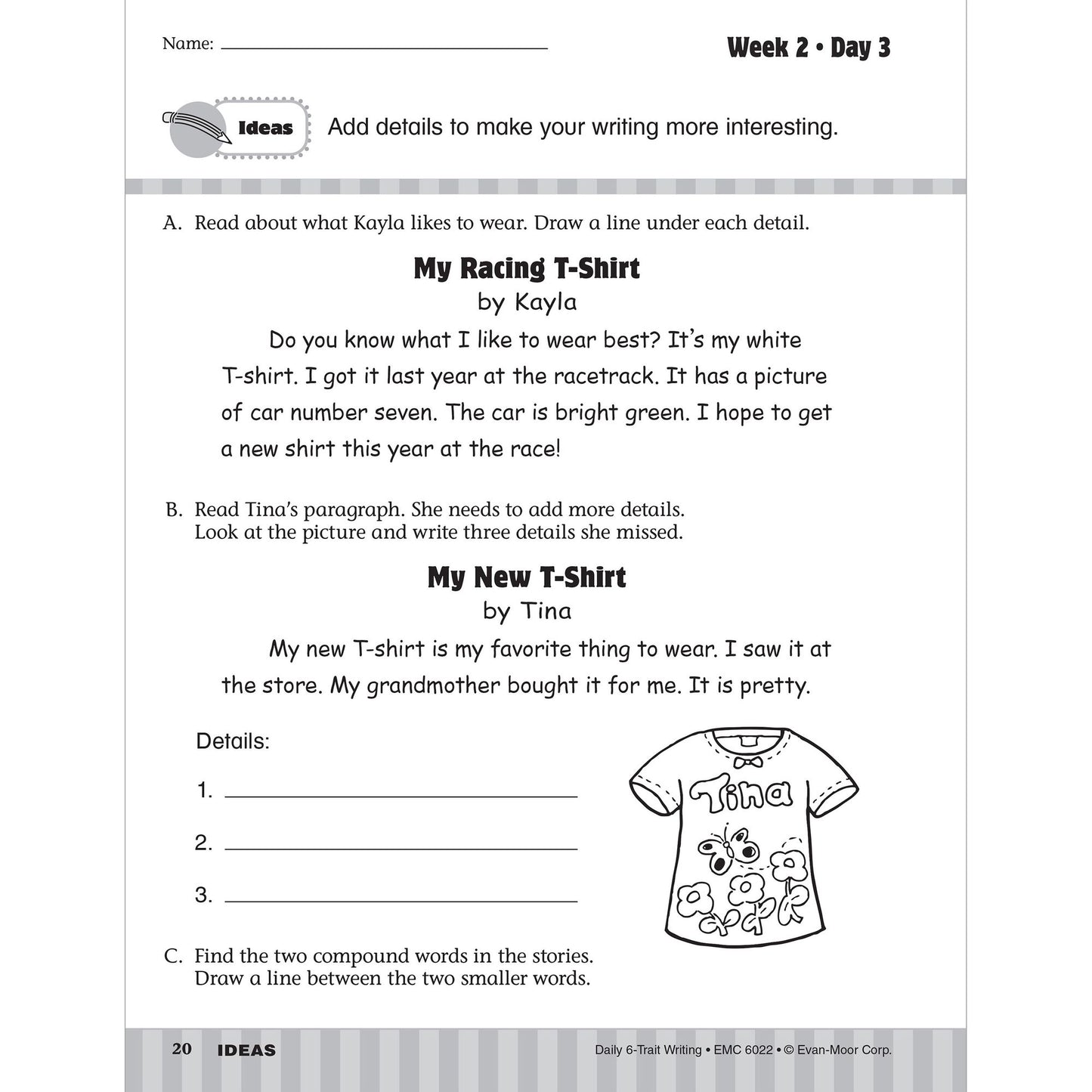 Daily 6-Trait Writing, Grade 2