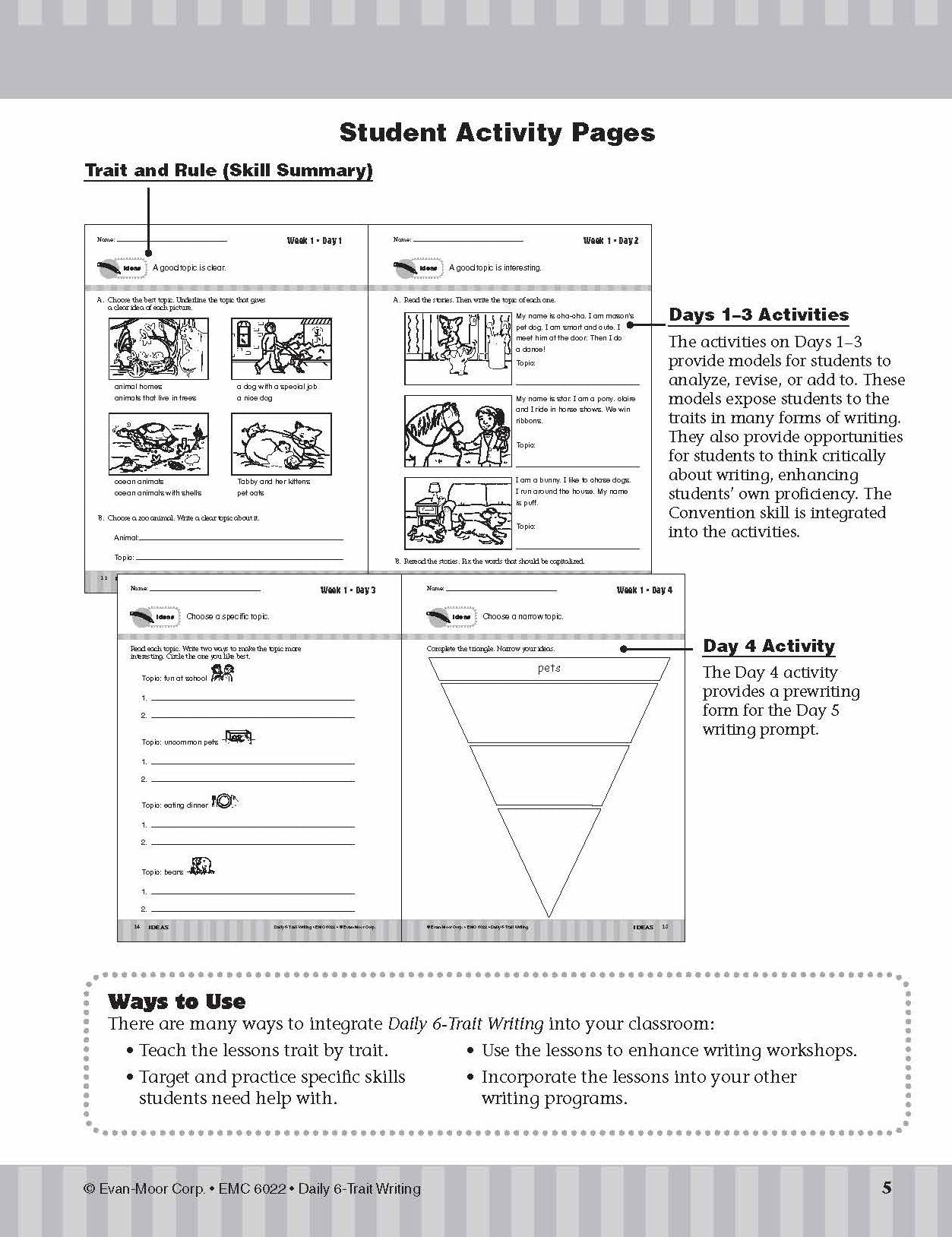 Daily 6-Trait Writing, Grade 2