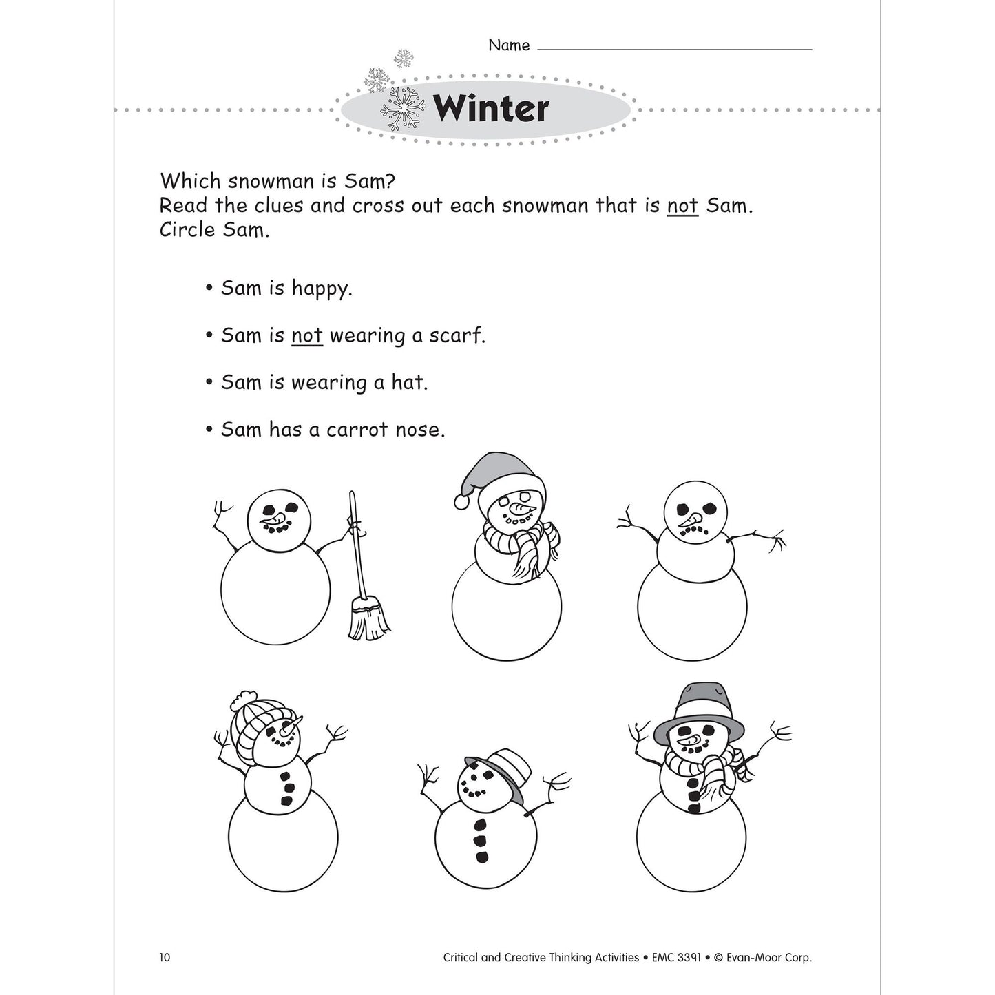 Critical and Creative Thinking Activities, Grade 1