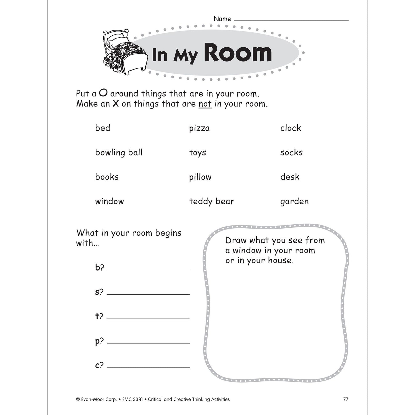 Critical and Creative Thinking Activities, Grade 1