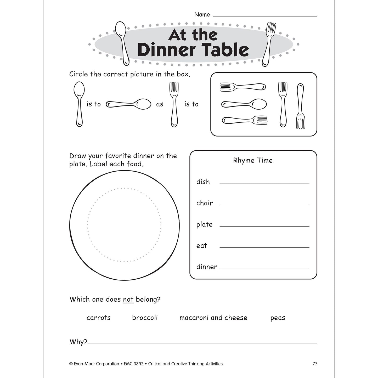 Critical and Creative Thinking Activities, Grade 2