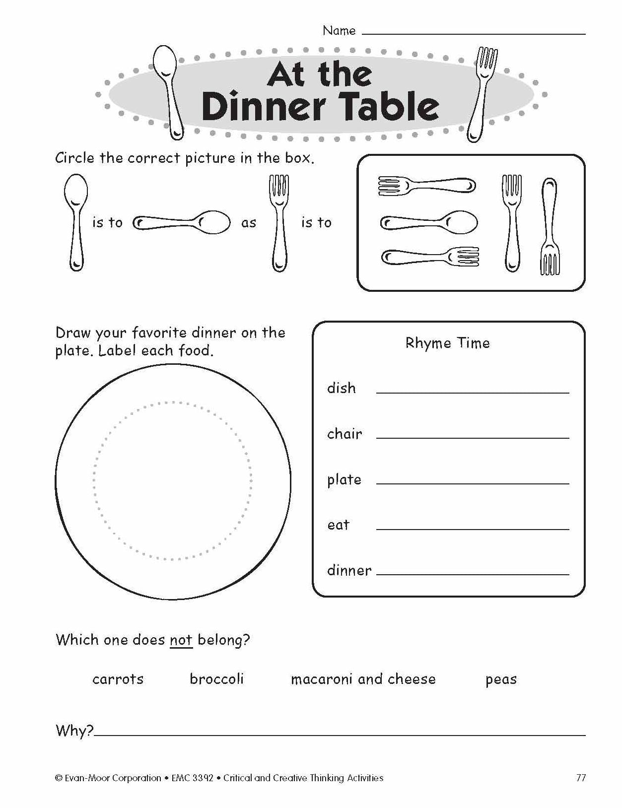 Critical and Creative Thinking Activities, Grade 2