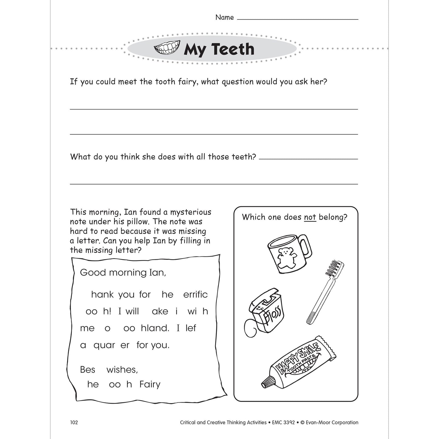 Critical and Creative Thinking Activities, Grade 2