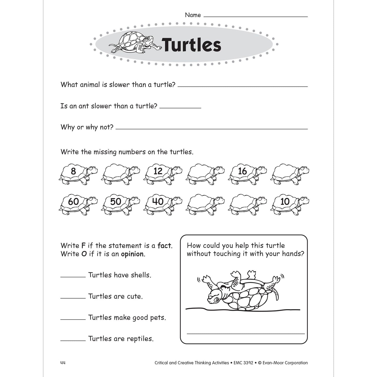 Critical and Creative Thinking Activities, Grade 2