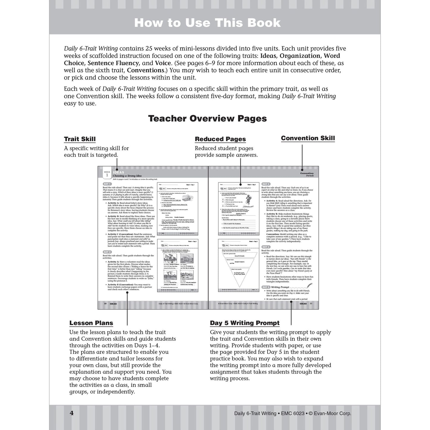 Daily 6-Trait Writing, Grade 3