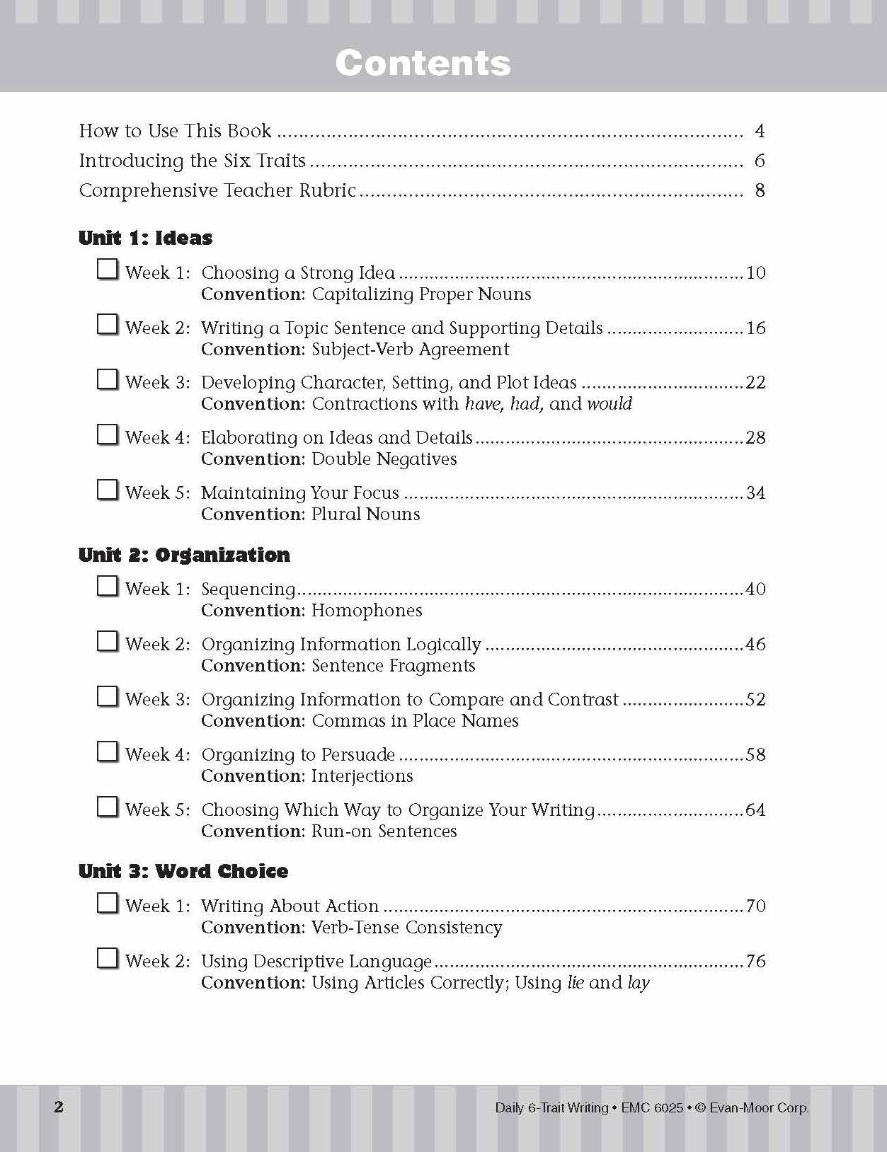 Daily 6-Trait Writing, Grade 5