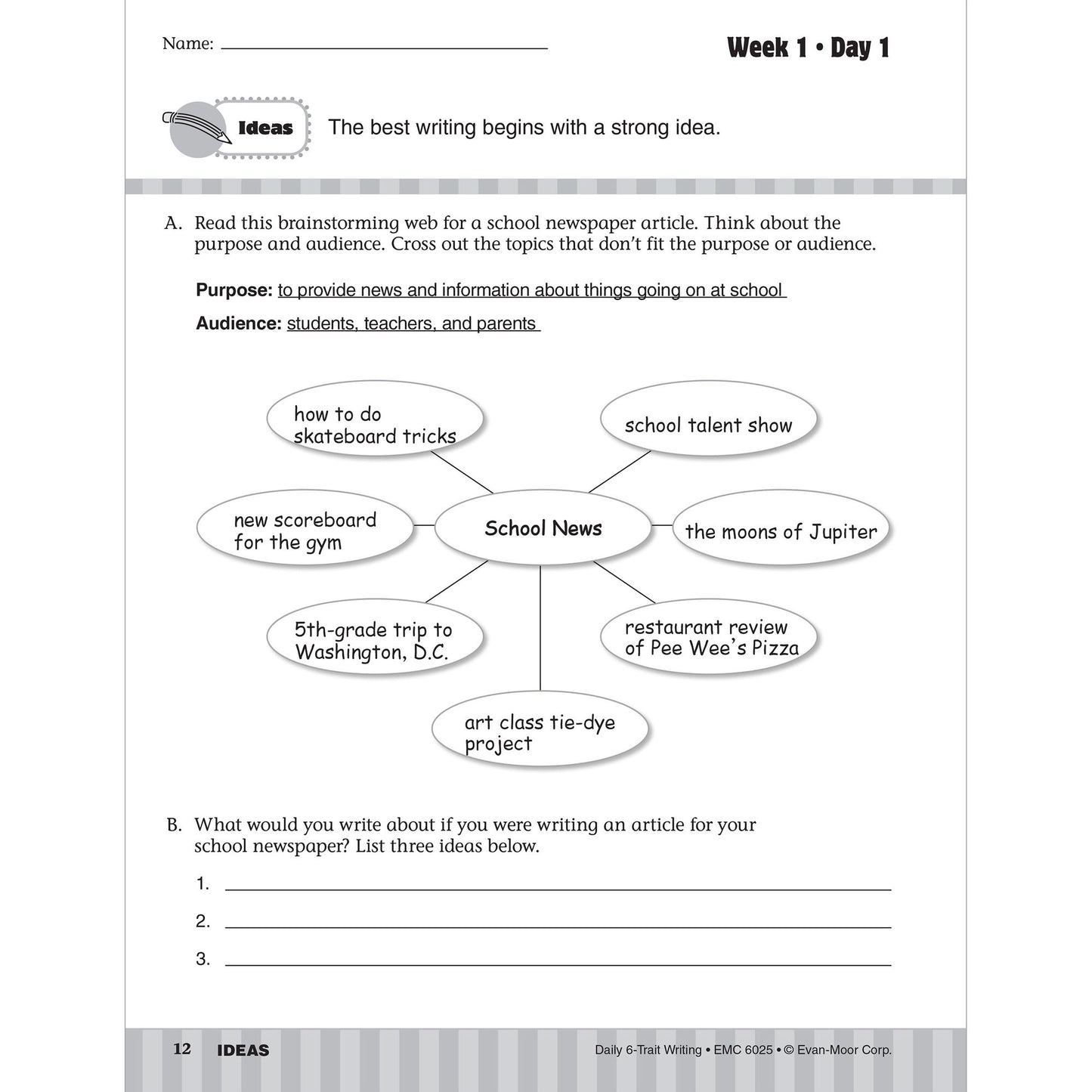 Daily 6-Trait Writing, Grade 5