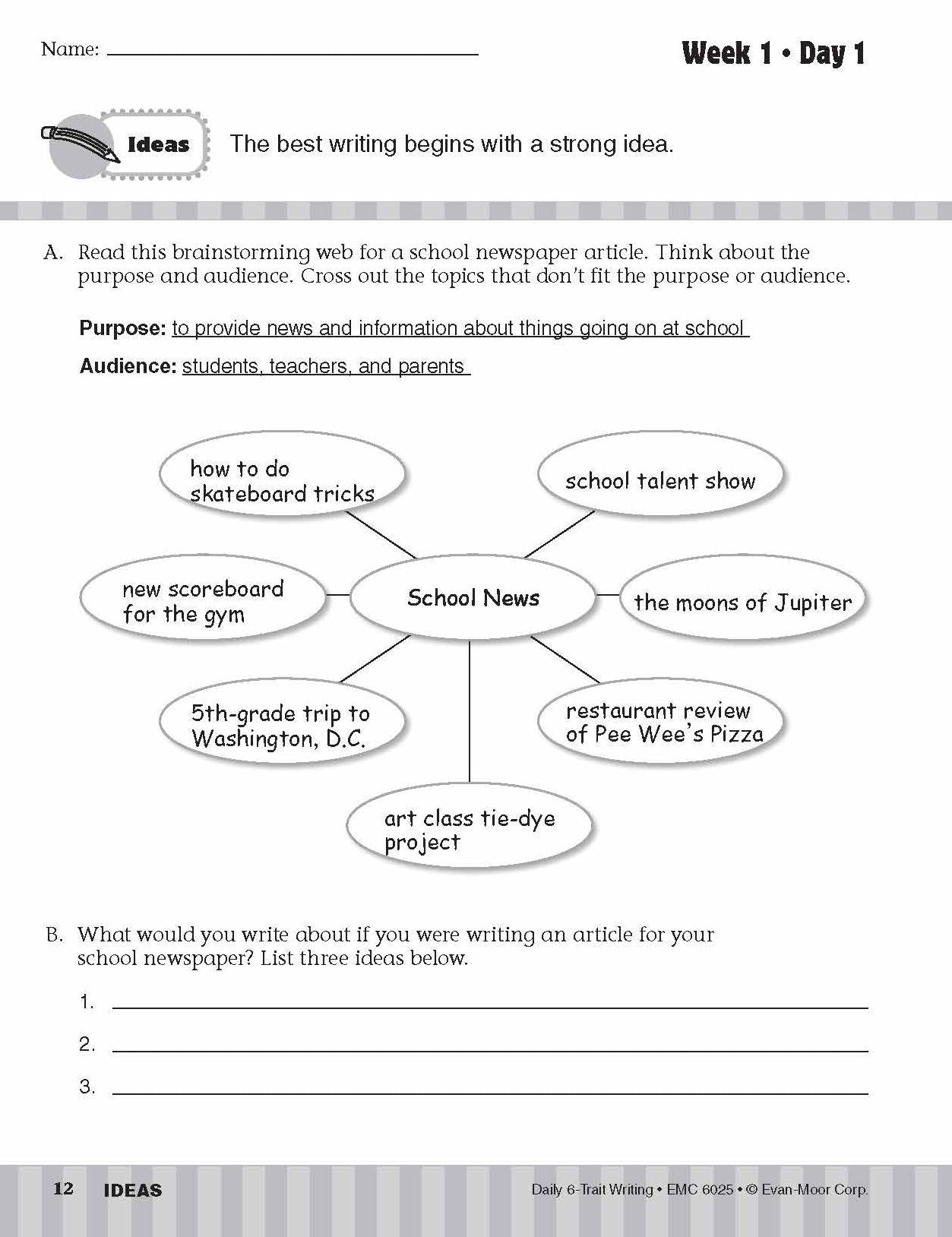 Daily 6-Trait Writing, Grade 5