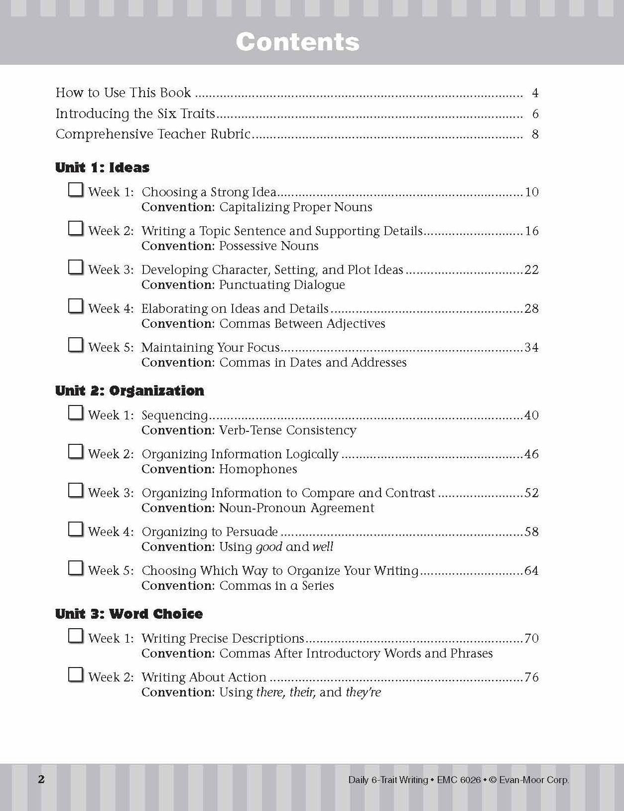 Daily 6-Trait Writing: Grade 6+