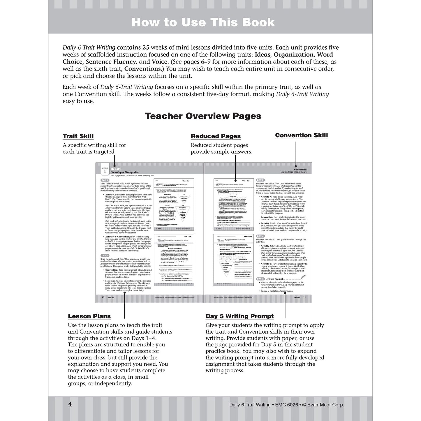 Daily 6-Trait Writing: Grade 6+
