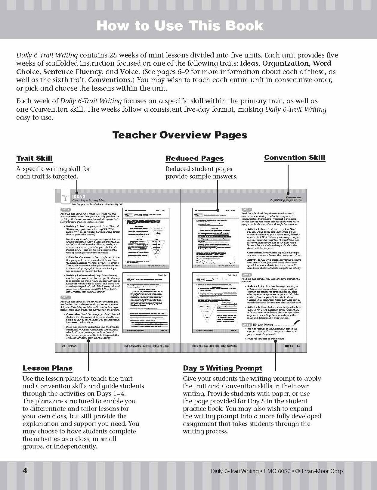 Daily 6-Trait Writing: Grade 6+