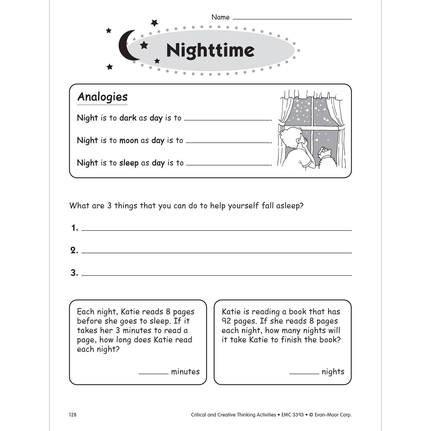 Critical and Creative Thinking Activities, Grade 3