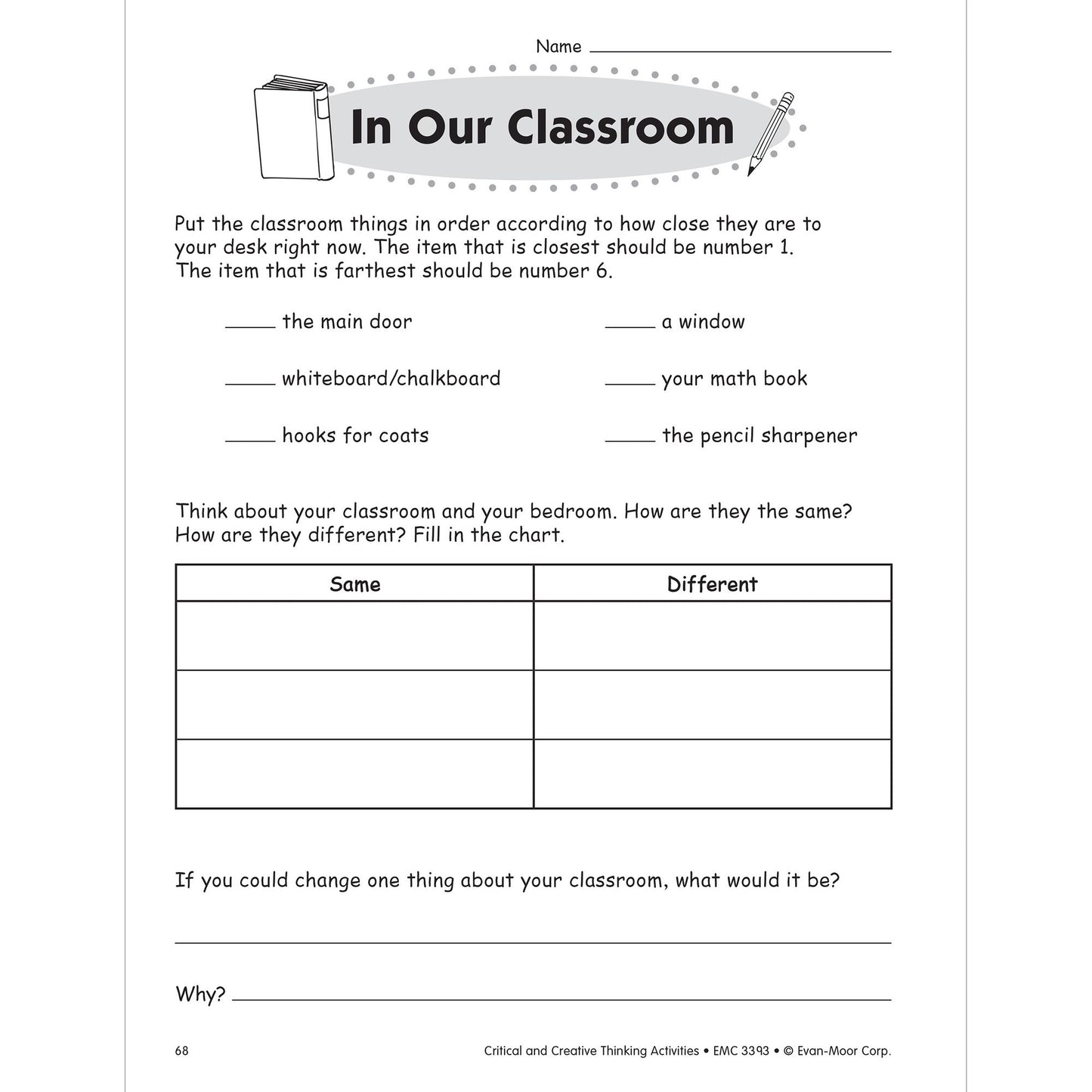 Critical and Creative Thinking Activities, Grade 3