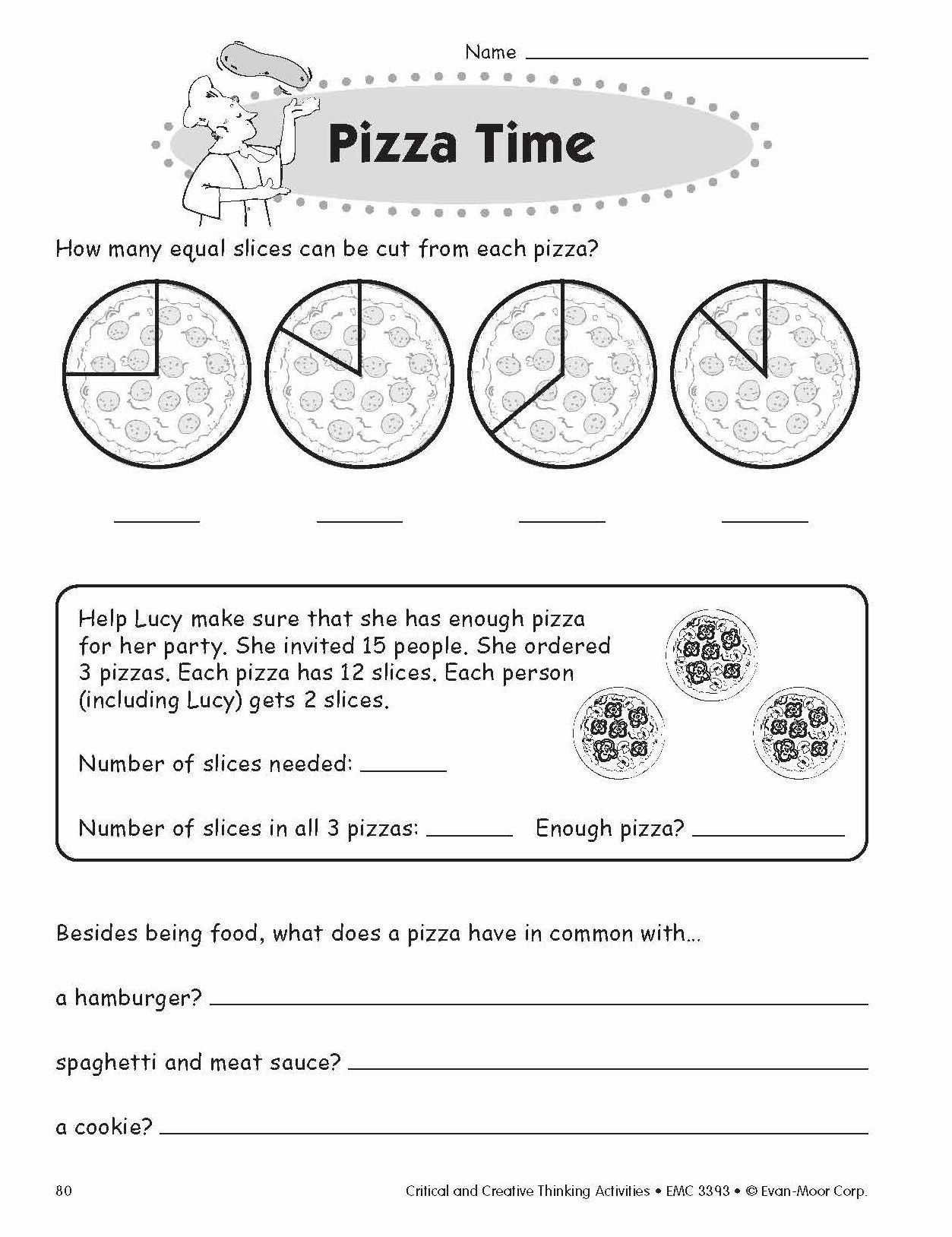 Critical and Creative Thinking Activities, Grade 3