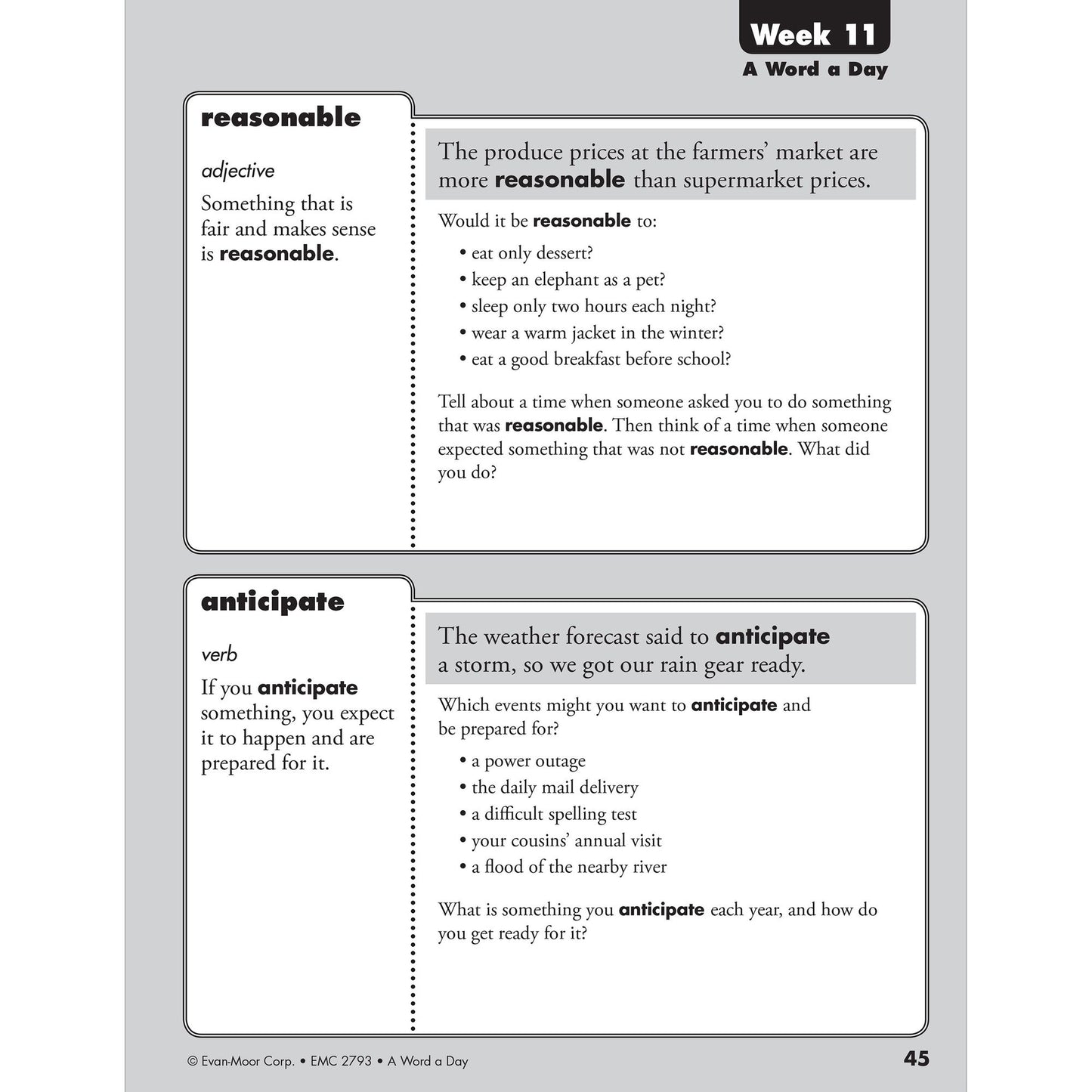 A Word a Day, Grade 3