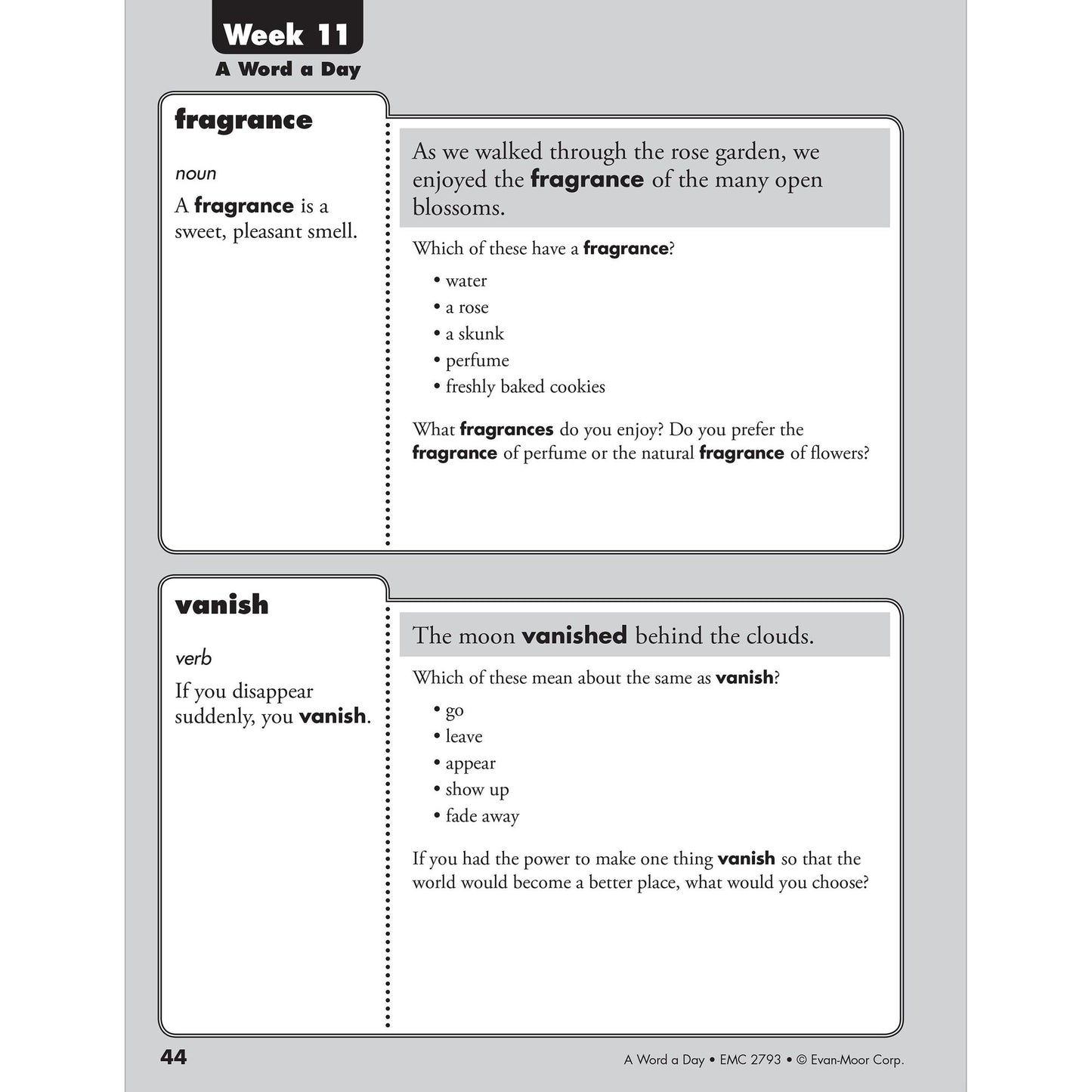 A Word a Day, Grade 3