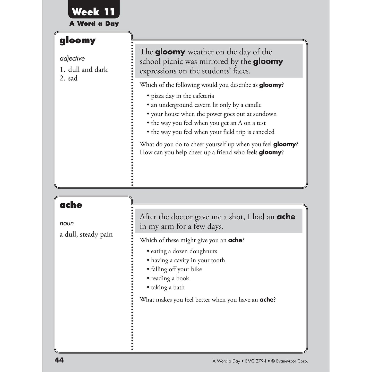 A Word a Day, Grade 4