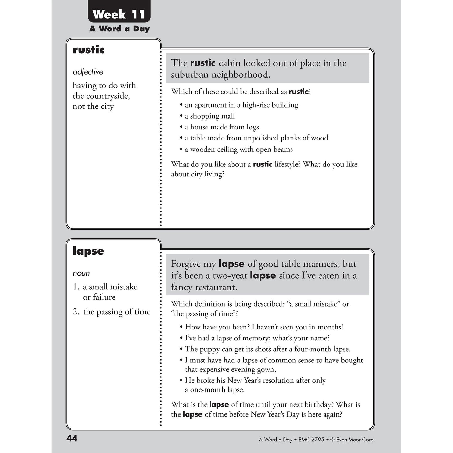 A Word a Day, Grade 5
