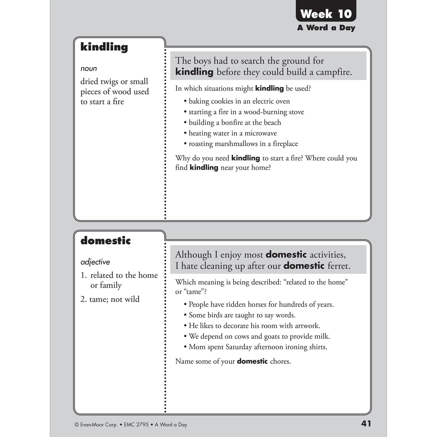 A Word a Day, Grade 5
