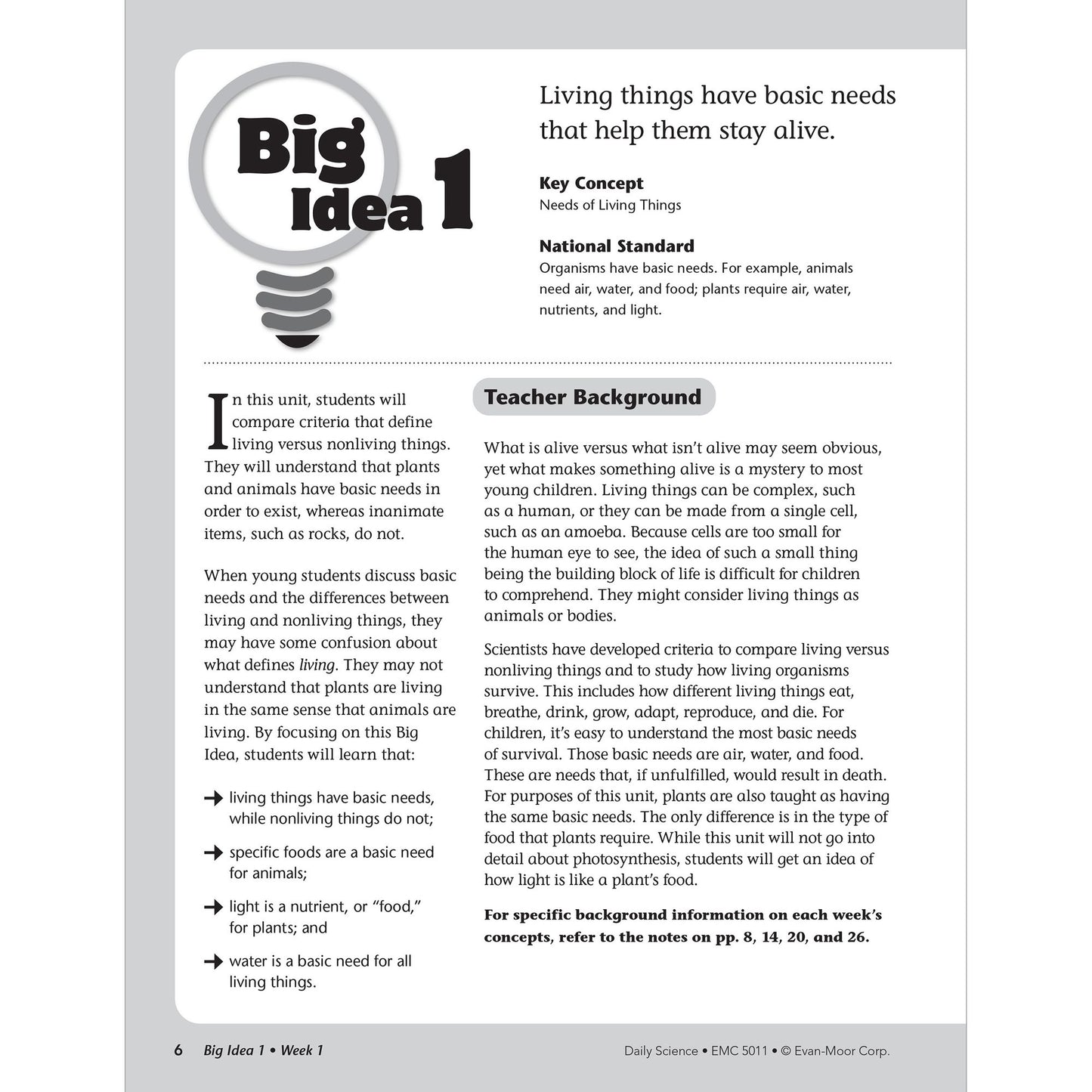 Daily Science, Grade 1