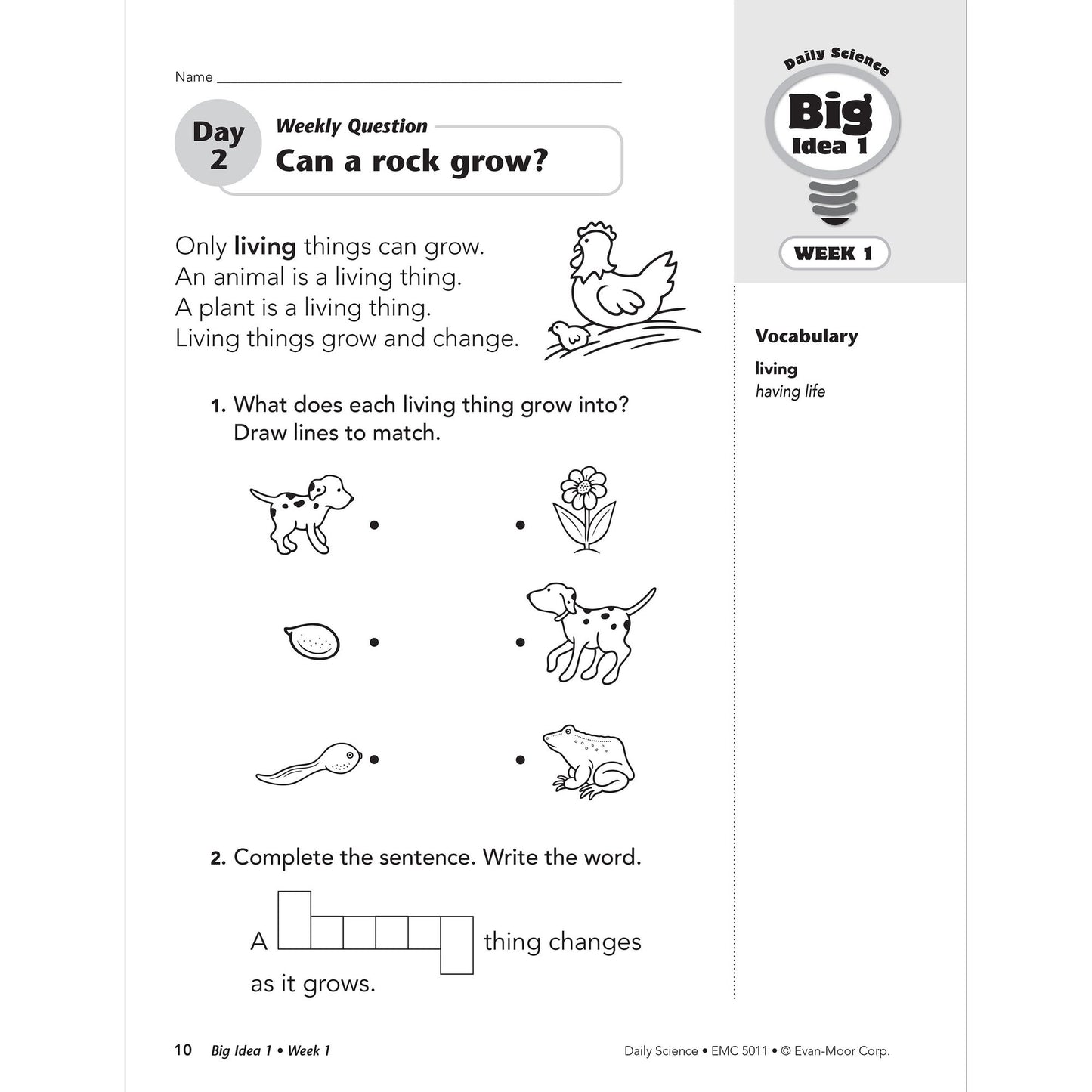Daily Science, Grade 1