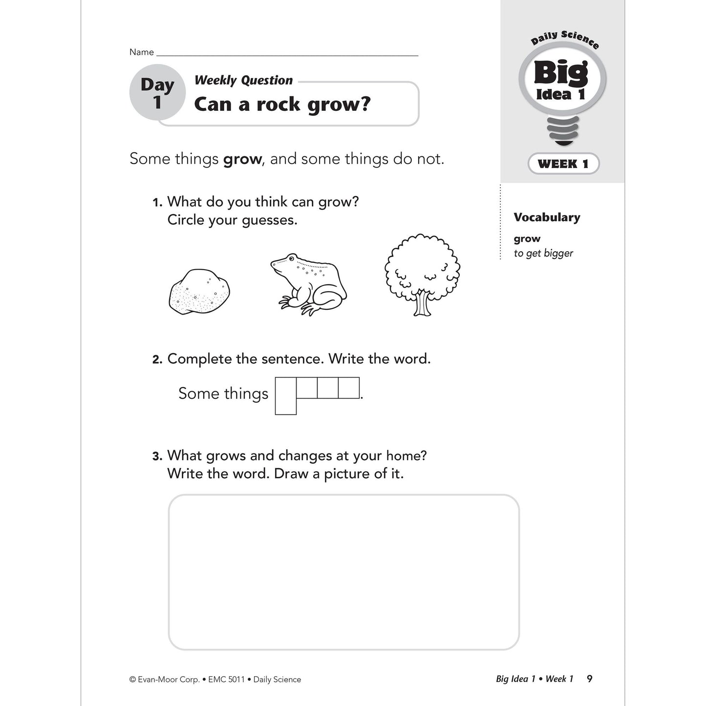 Daily Science, Grade 1