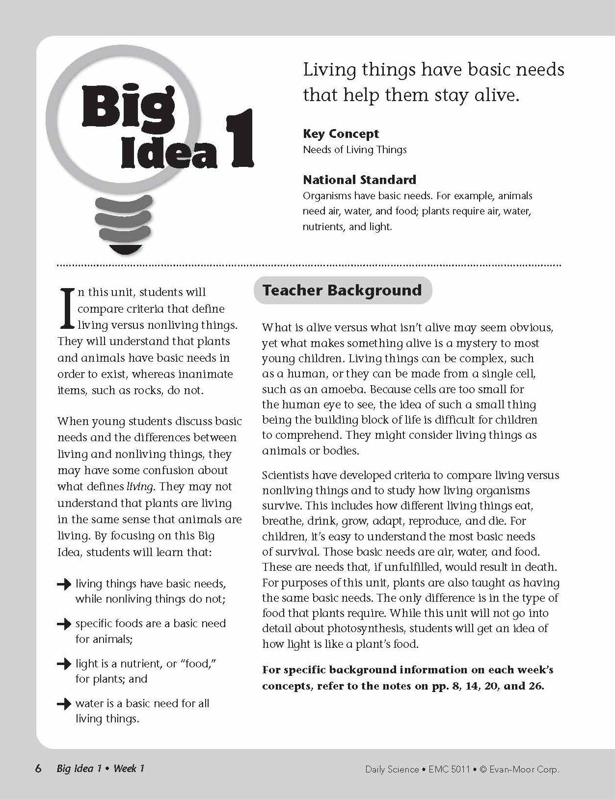 Daily Science, Grade 1