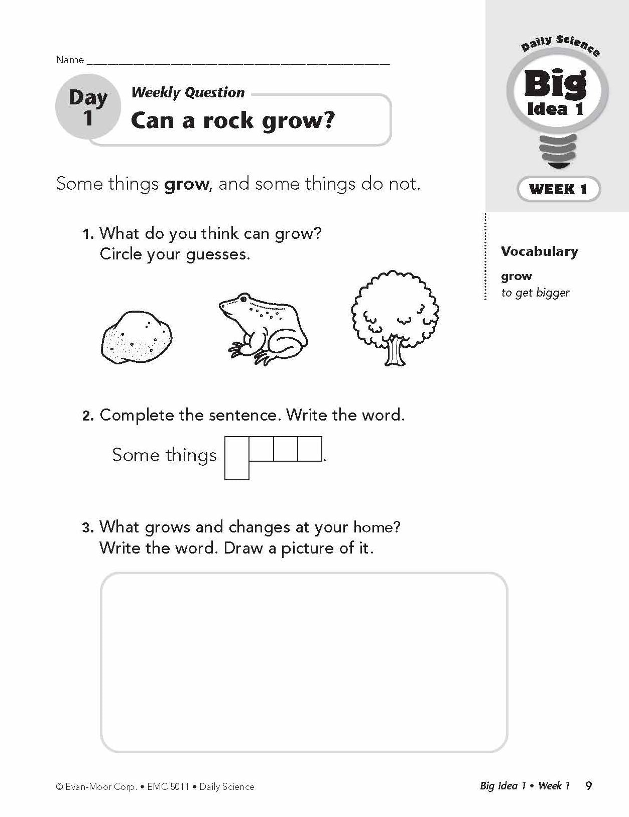 Daily Science, Grade 1