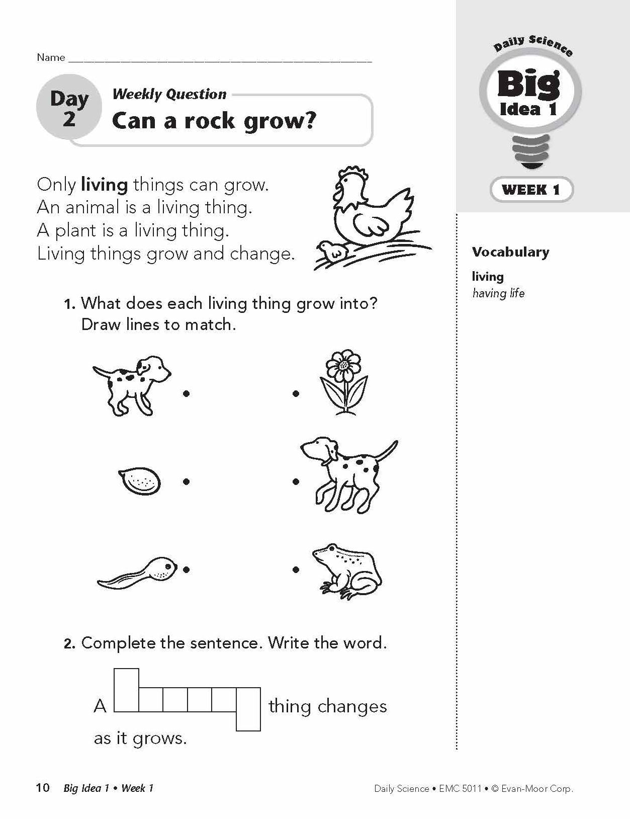 Daily Science, Grade 1
