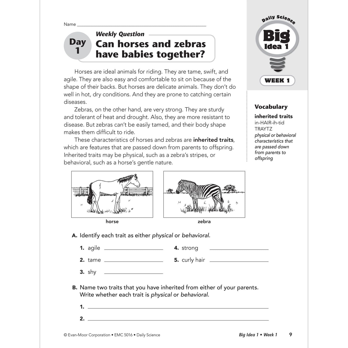 Daily Science, Grade 6+