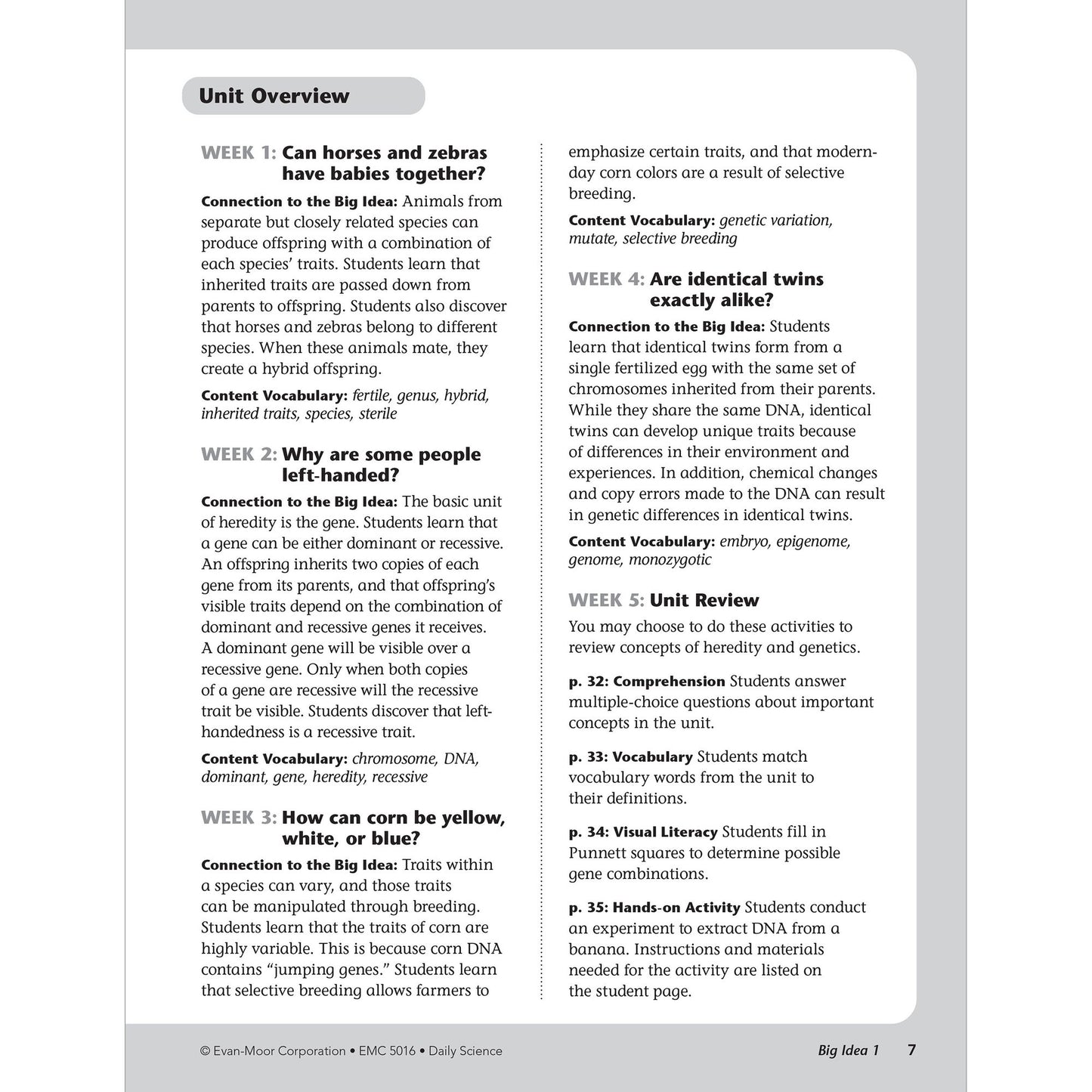 Daily Science, Grade 6+