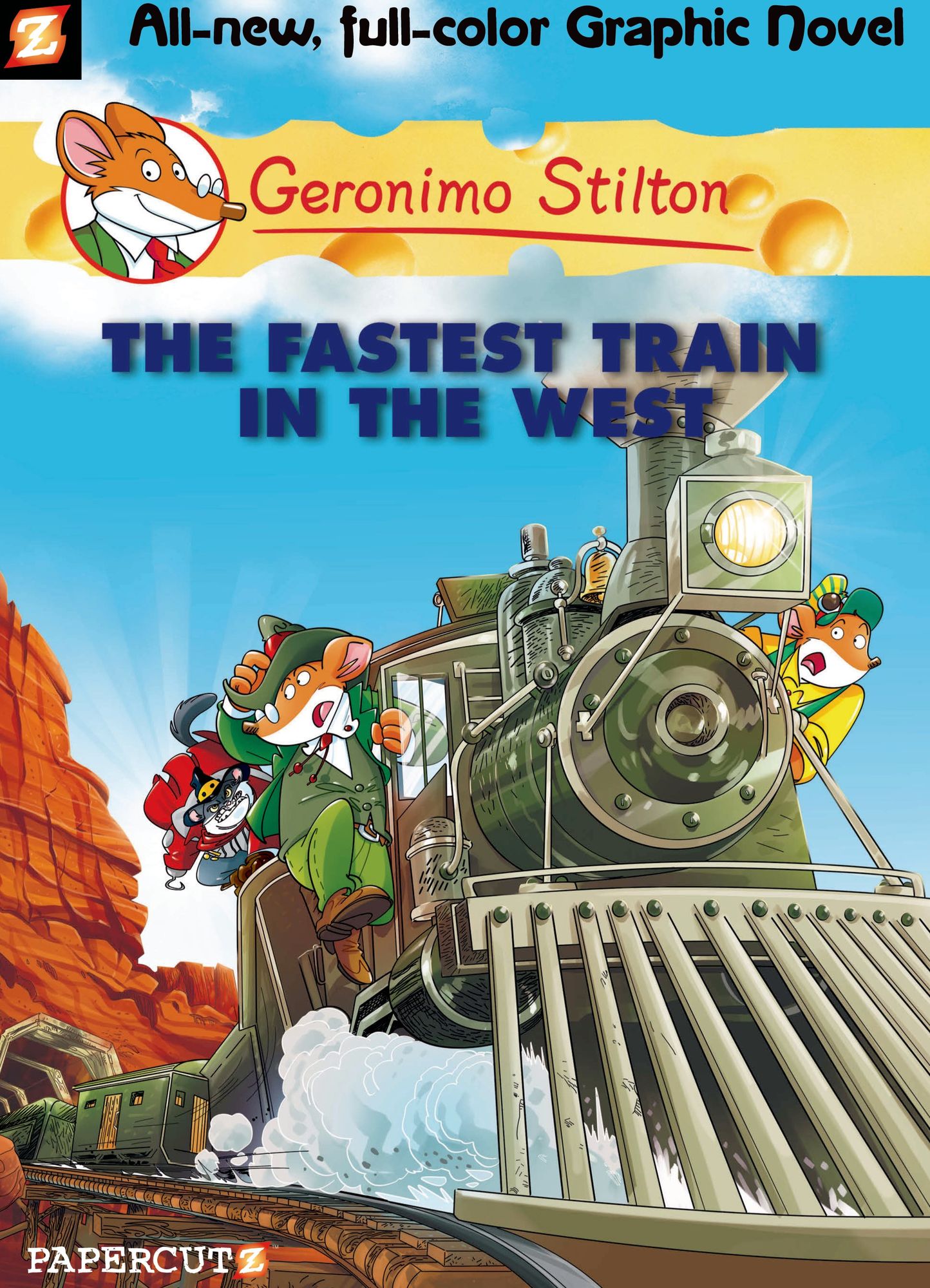 The Fastest Train in the West (Geronimo Stilton Graphic Novel Series #13)