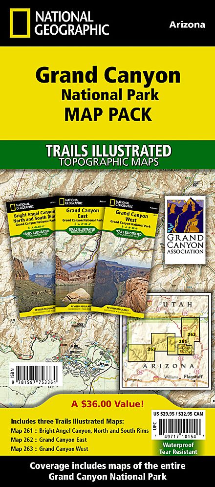 Grand Canyon National Park [map Pack Bundle]