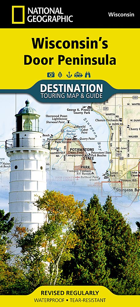 Door Peninsula, Wisconsin Map