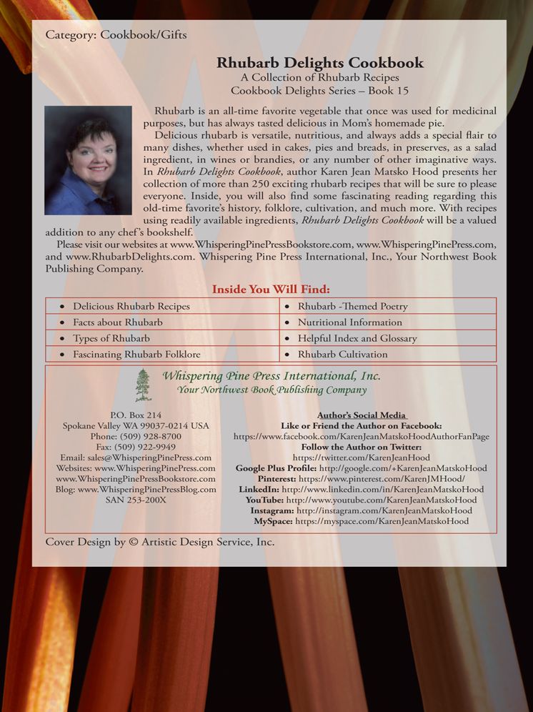 Rhubarb Delights Cookbook