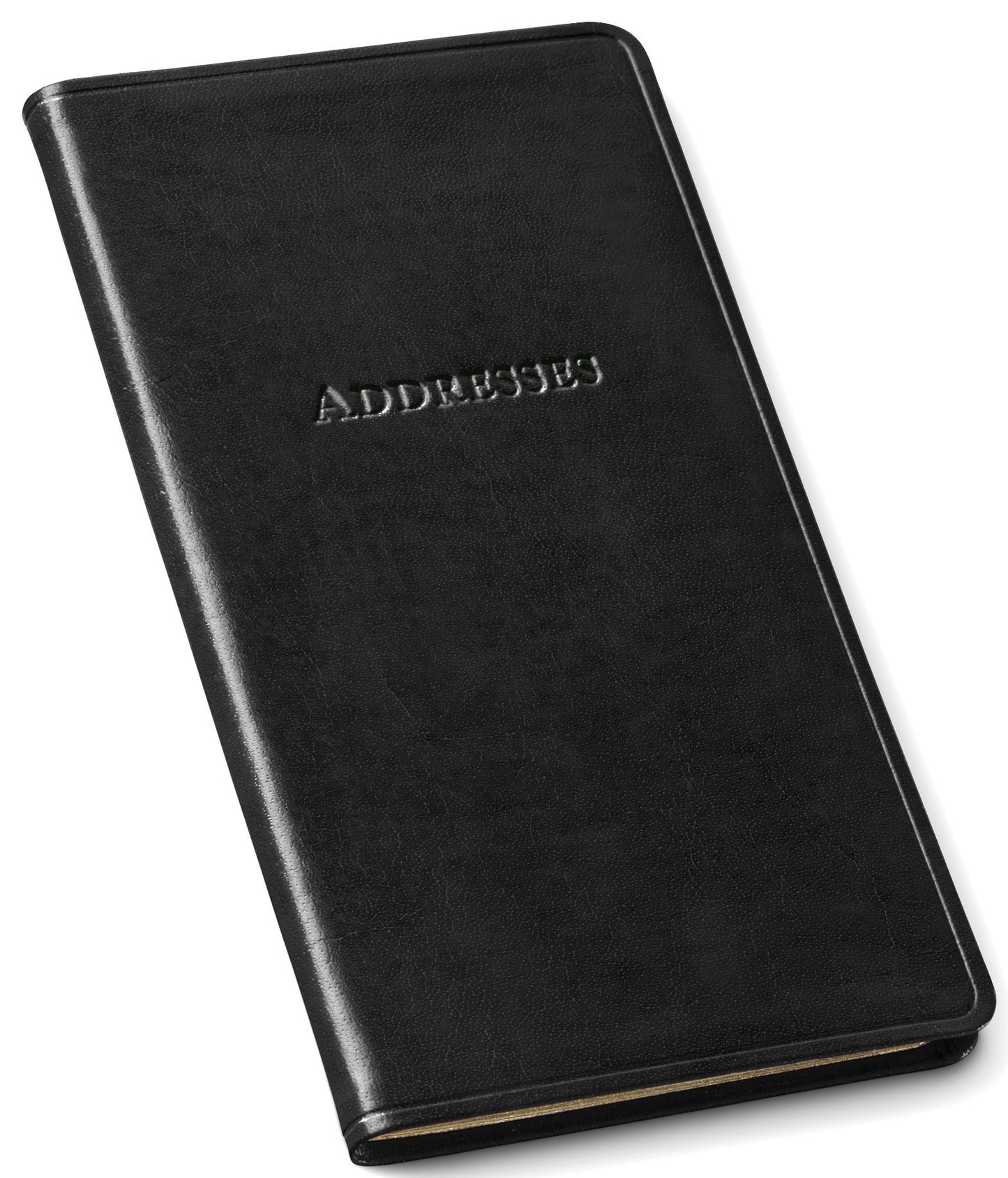Black Bonded Leather Pocket Address Book