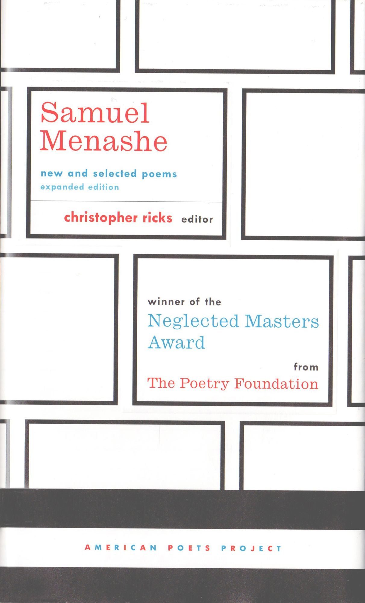 Samuel Menashe: New and Selected Poems: (American Poets Project #17)