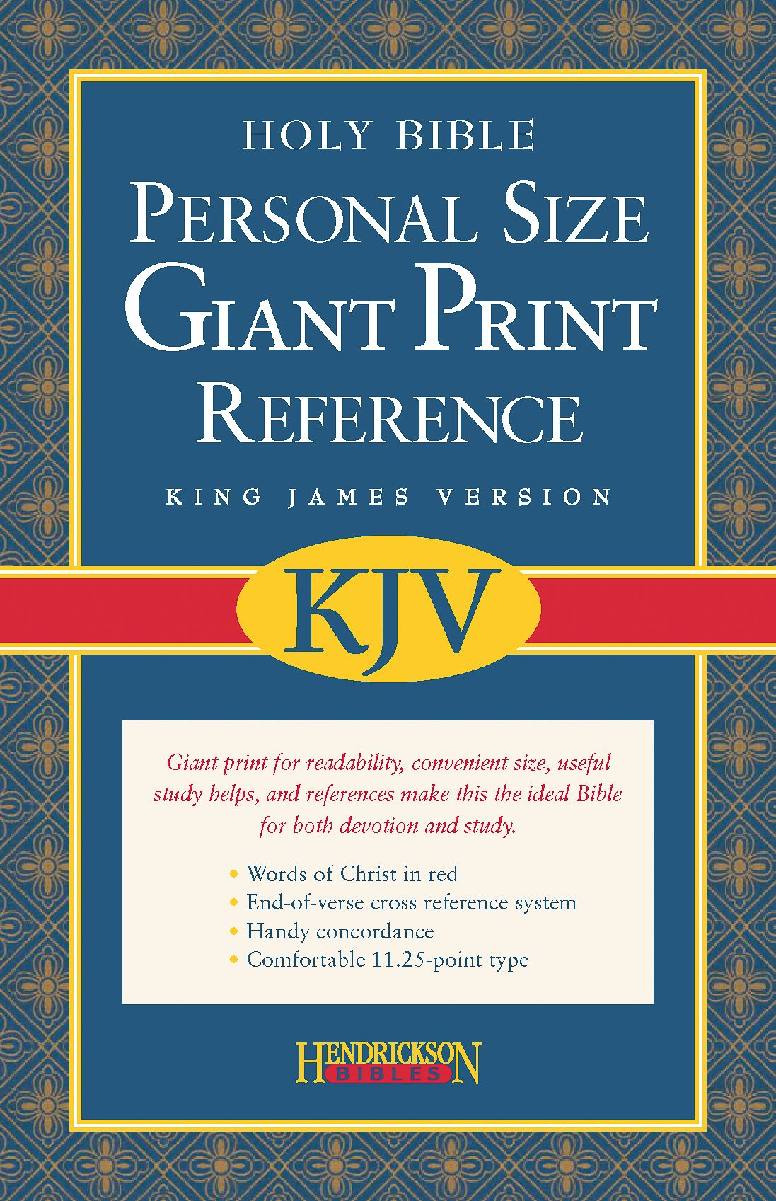 KJV Personal Size Giant Print Reference Bible: Burgundy